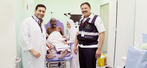 نجاح عمليتين بالمناظير لحاجين بمستشفى عرفات 