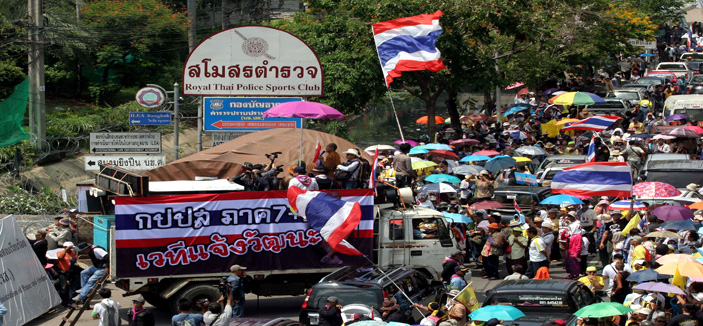 أنصار الحكومة التايلاندية يحتشدون في وسط بانكوك 