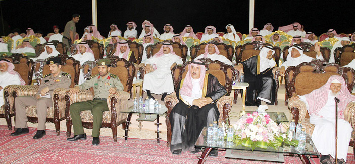 العرضة السعودية تزف احتفال شخيب بالعيد 