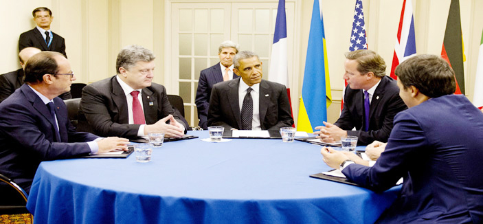 الرئيس الأوكراني يلتقي بالقادة الغربيين قبل القمة الأطلسية 