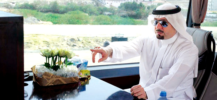 الأمير مشعل بن عبد الله يتفقد مشروع الملك عبد الله لإعمار مكة المكرمة 