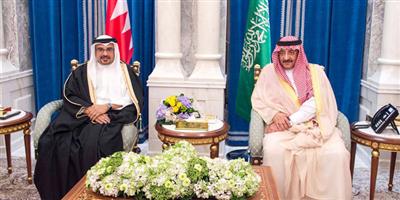 ولي العهد بحث مع ولي عهد مملكة البحرين مستجدات الأوضاع على الساحات الخليجية والعربية والدولية 