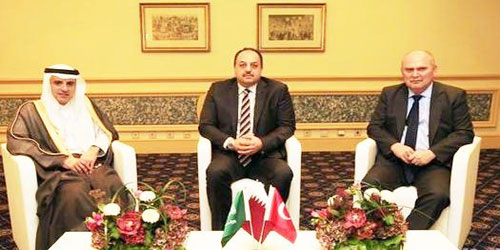 وزراء خارجية المملكة وقطر وتركيا يعقدون اجتماعاً مع الائتلاف السوري 