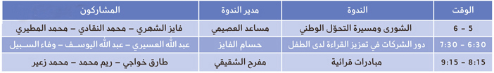 البرنامج «الثقافي».. اليوم 