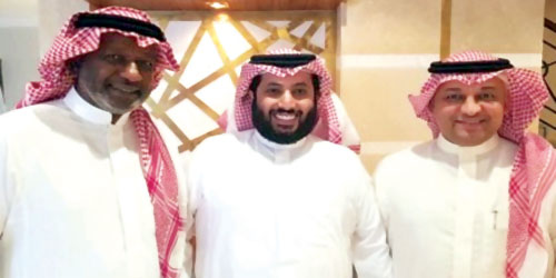  آل الشيخ مع عزت وماجد عبد الله بعد الاجتماع