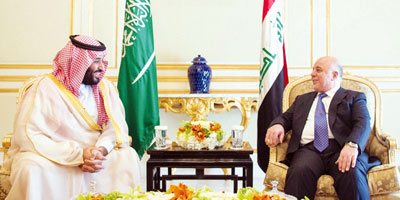 ولي العهد يستعرض مع رئيس وزراء العراق العلاقات الثنائية ومستجدات المنطقة 