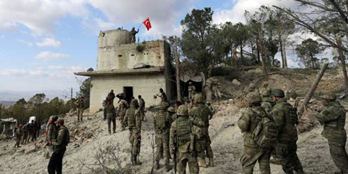 الجيش التركي يسيطر على ثاني بلدة في عفرين 