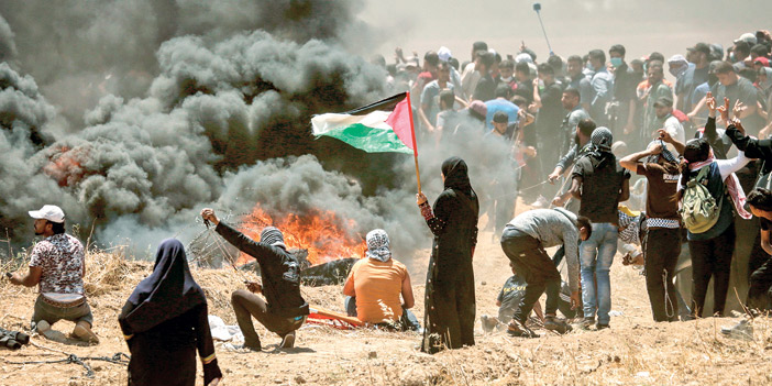  آلة القتل الإسرائيلية تحصد أرواح الفلسطينيين المنددين للاحتلال