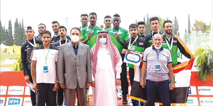 تتويج المنتخب السعودي بالذهبية في بطولة ألعاب القوى في تونس 