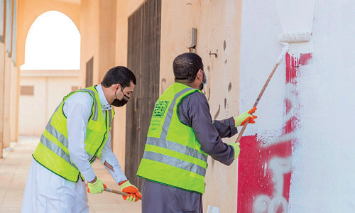  من إزالة التشوّهات البصرية على الجدران