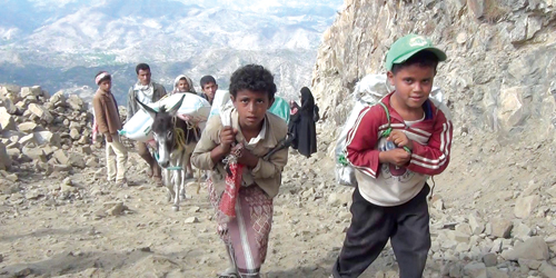  مأساة المدنيين اليمنيين بسبب الحصار الحوثي