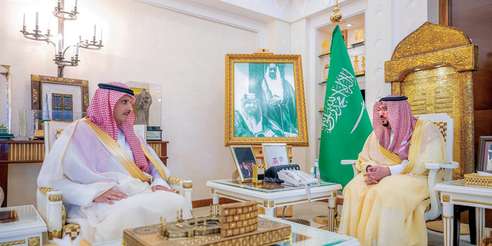 أمير منطقة القصيم يستقبل العبدالقادر بمناسبة تكليفه وكيلاً للشؤون الأمنية 