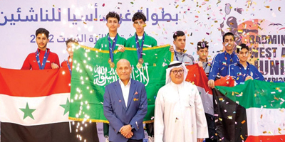 المنتخب السعودي للريشة الطائرة يحقق ذهبية غرب آسيا 