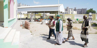 «إغاثي الملك سلمان» يطلع على أعمال ترميم مبنى روضة بعدن 