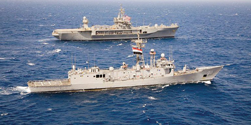 البحرية المصرية تتولى قيادة قوة المهام المشتركة 
