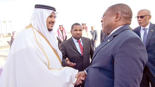  وصول رئيس موزمبيق إلى الرياض
