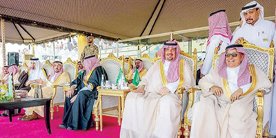 أمير منطقة القصيم يرعى حفل سباق الدرعية وكأس إمارة المنطقة بميدان الملك سعود للفروسية 