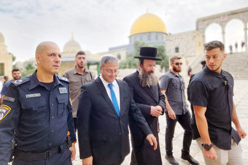 إدانات عربية وإسلامية لاقتحام وزير إسرائيلي متطرف للمسجد الأقصى 
