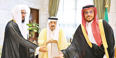 أمير منطقة الرياض يستقبل رئيس مجلس إدارة جمعية عمارة المساجد 