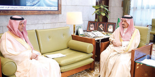  الأمير فيصل بن بندر يستقبل رئيس فرع النيابة بمنطقة الرياض