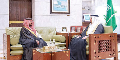 نائب أمير منطقة الرياض يستقبل محافظ الخرج 