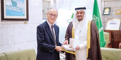 نائب أمير منطقة الرياض يستقبل سفير اليابان 