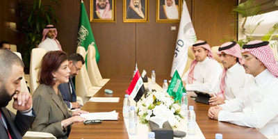 الرئيس التنفيذي للصندوق السعودي للتنمية يستقبل سفيرة العراق 