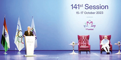 الأمير فهد بن جلوي يشهد اجتماعات الجلسة الـ(141) للجنة الأولمبية الدولية في الهند 