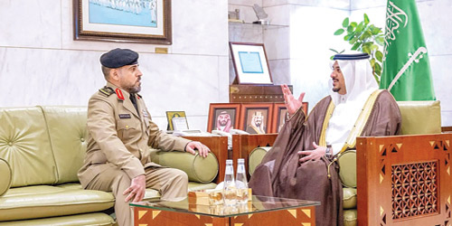 الأمير محمد بن عبدالرحمن استقبل قائد قوة أمن المنشآت بمنطقة الرياض 