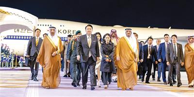 الرئيس الكوري يصل الرياض 