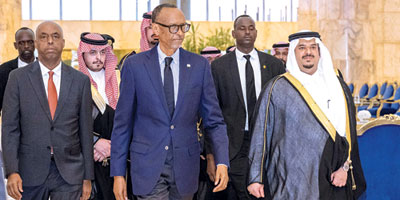 رئيس جمهورية رواندا يصل الرياض 