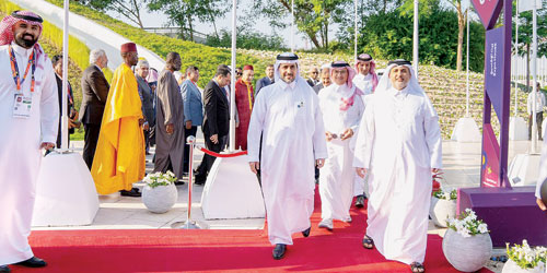إكسبو الدوحة 2023 للبستنة يحتفي بـ«اليوم السعودي» 