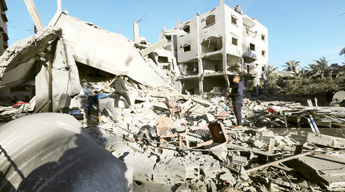 غزة تحت القصف والحصار 