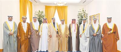 الشيخ محمد آل خليفة يستقبل رؤساء الجمعيات الصحفية الخليجية 