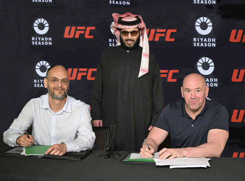«موسم الرياض» وقّع شراكة استراتيجية مع الـ(UFC) 