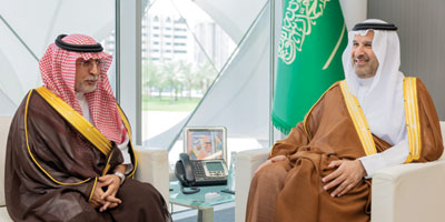 الأمير فيصل بن سلمان يلتقي مدير جامعة الإمام 