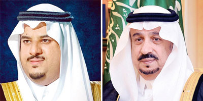أمير منطقة الرياض ونائبه يهنئان القيادة بعيد الأضحى المبارك 