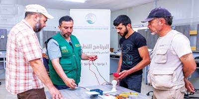 ثمانية برامج تطوعية سعودية في مخيم الزعتري 