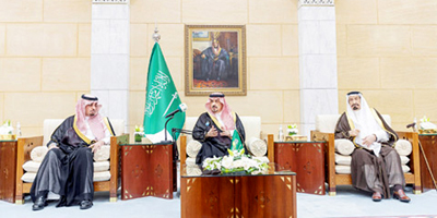 الأمير فيصل بن بندر يستقبل عددا من الأمراء وأصحاب الفضيلة وأهالي منطقة الرياض 