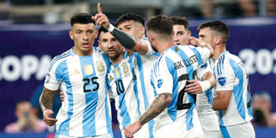 الأرجنتين تتأهل لنهائي بطولة كوبا أمريكا 