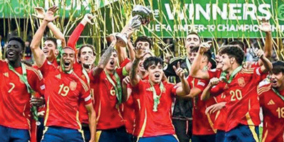 منتخب إسبانيا يُتوج ببطولة أوروبا للشباب 