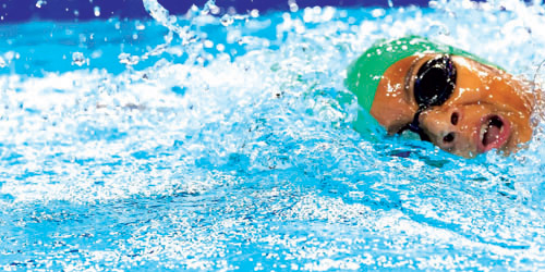 السبّاحة العايد تحقق رقماً جديداً في أول ظهور أولمبي 