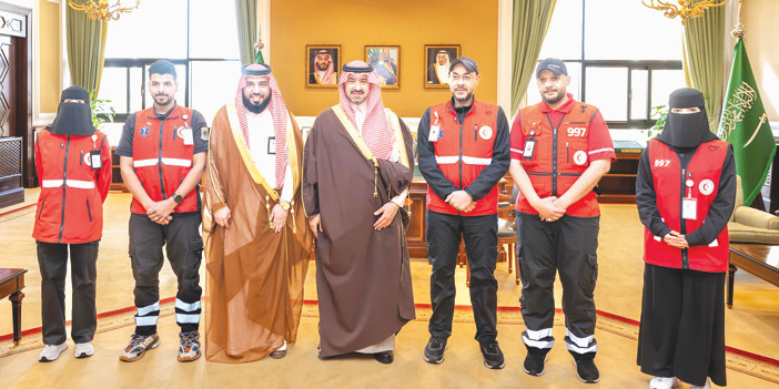 نائب أمير منطقة تبوك يثمن حصول فرع الهلال الأحمر على عدد من الاعتمادات الدولية 